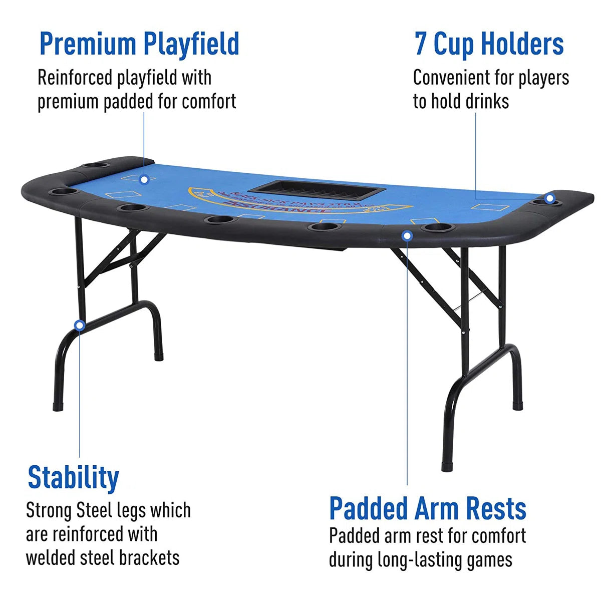 7-Person Blackjack Table