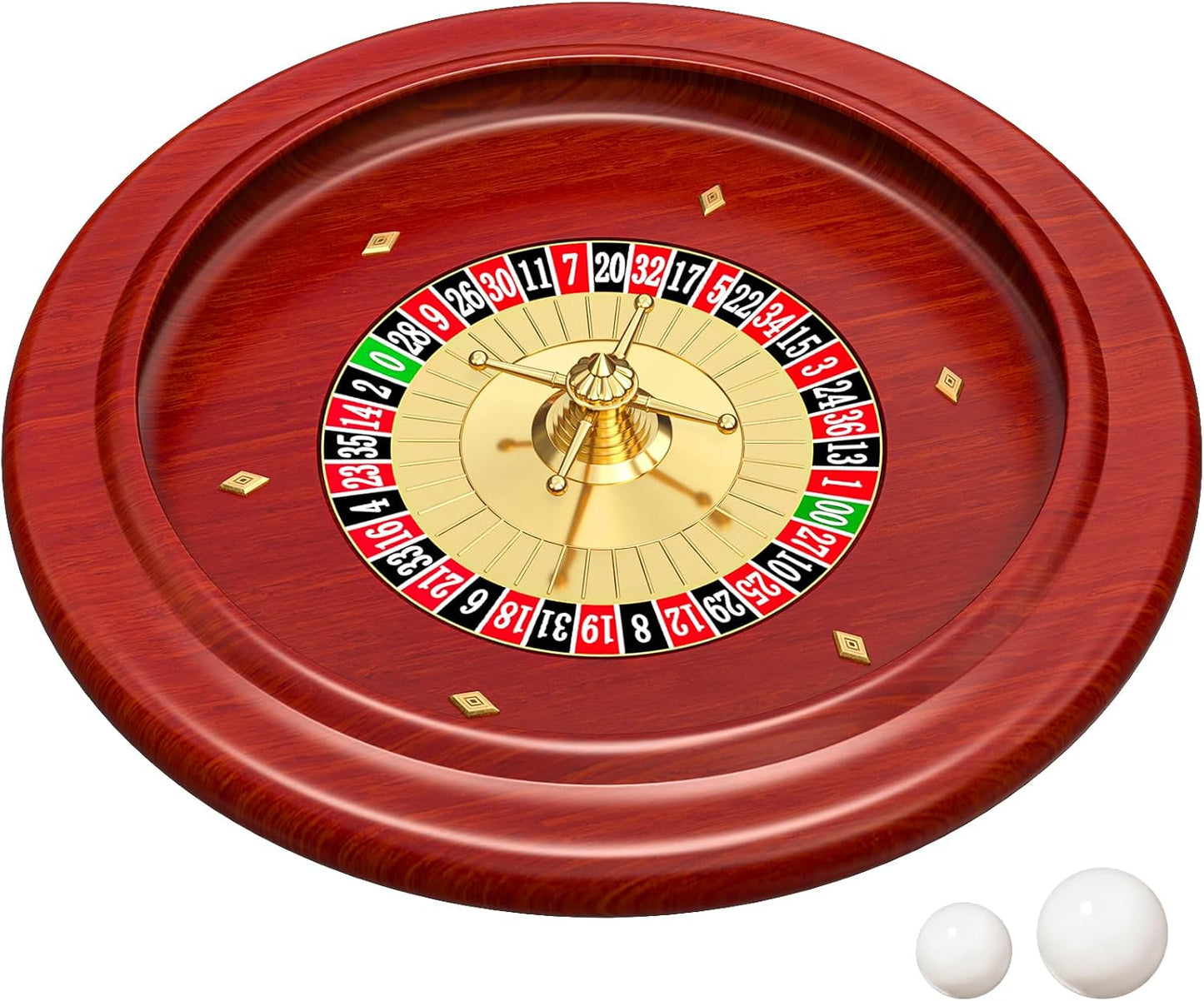 Tabletop Roulette Wheel (11”) – Vintage Wood Style