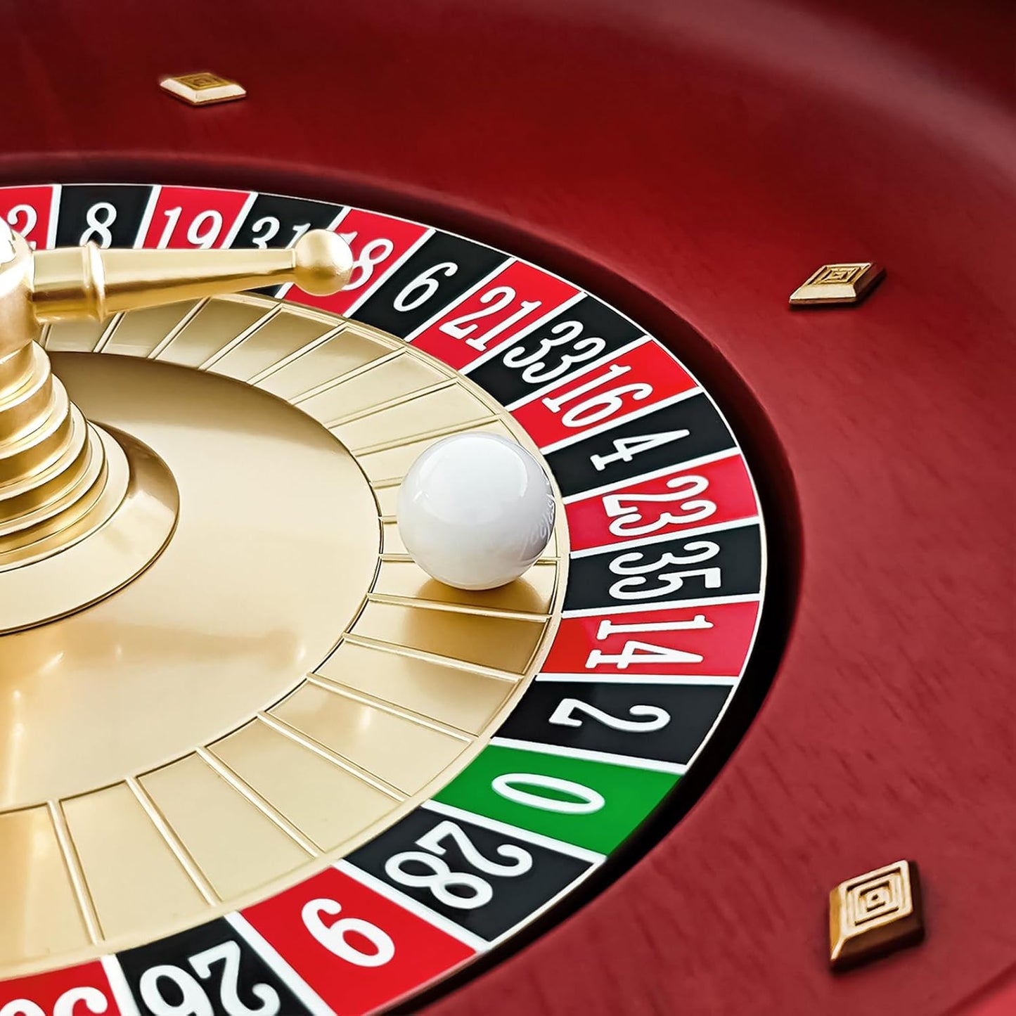 Tabletop Roulette Wheel (11”) – Vintage Wood Style