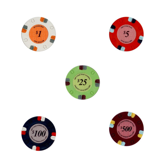 600 Piece Clay Poker Chip Set (13.5g) & Carry Case